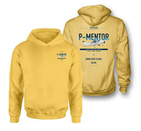 Thumbnail for Tecnam P-Mentor design on yellow double-side hoodie, double-side print