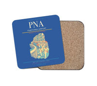 Thumbnail for Pamplona Airport (PNA) design on blue 1 piece coaster