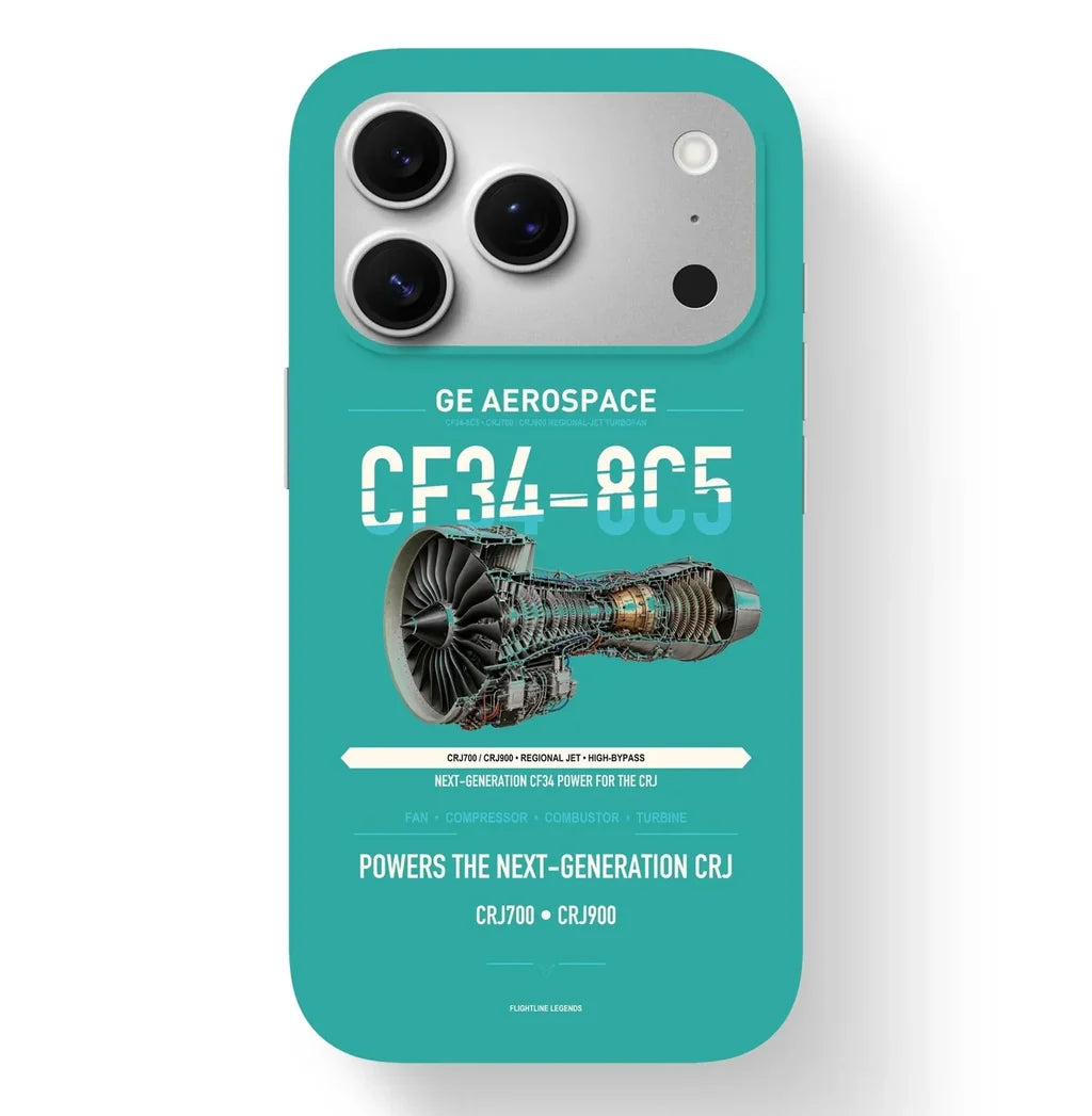 CF34-8C5 Case design on turquoise iphone case