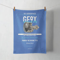 Thumbnail for GE9X design on blue towel