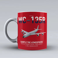 Thumbnail for WC-135R Constant Phoenix design on red ceramic mug, double-side print