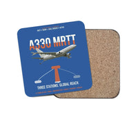 Thumbnail for Airbus A330 MRTT design on blue 1 piece coaster