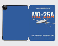 Thumbnail for MQ-25A STINGRAY design on blue ipad tablet case