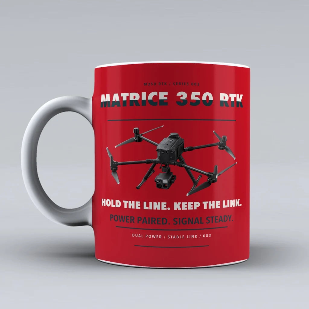 Matrice 350 RTK Mug design on red dji