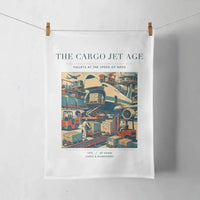 Thumbnail for VINTAGE G4125 - The Cargo Jet Age - Designed Towels design on white