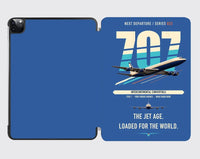Thumbnail for Boeing 707-320C design on blue ipad tablet case