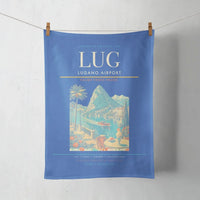 Thumbnail for Lugano Airport (LUG) design on blue towel