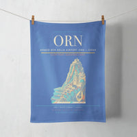 Thumbnail for Ahmed Ben Bella Airport (ORN) design on blue towel