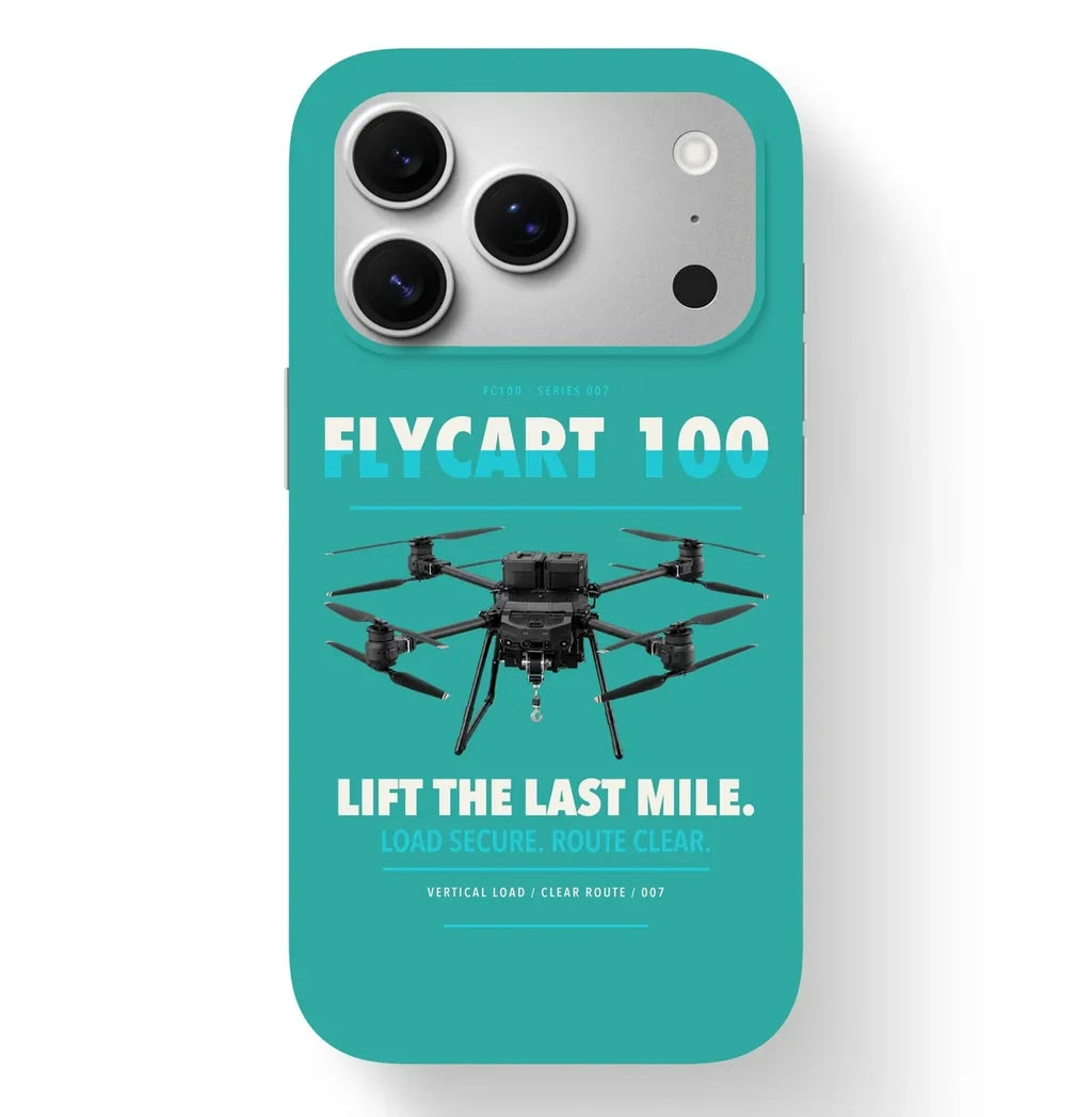 DJI FlyCart 100 Case design on turquoise iphone case