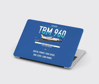 Thumbnail for Daher TBM 960 design on blue MacBook case