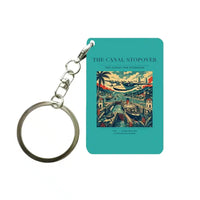 Thumbnail for VINTAGE G4077 - The Canal Stopover - Designed Key Chain design on turquoise
