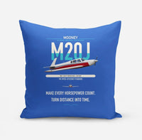 Thumbnail for Mooney M20J 201 design on blue pillow