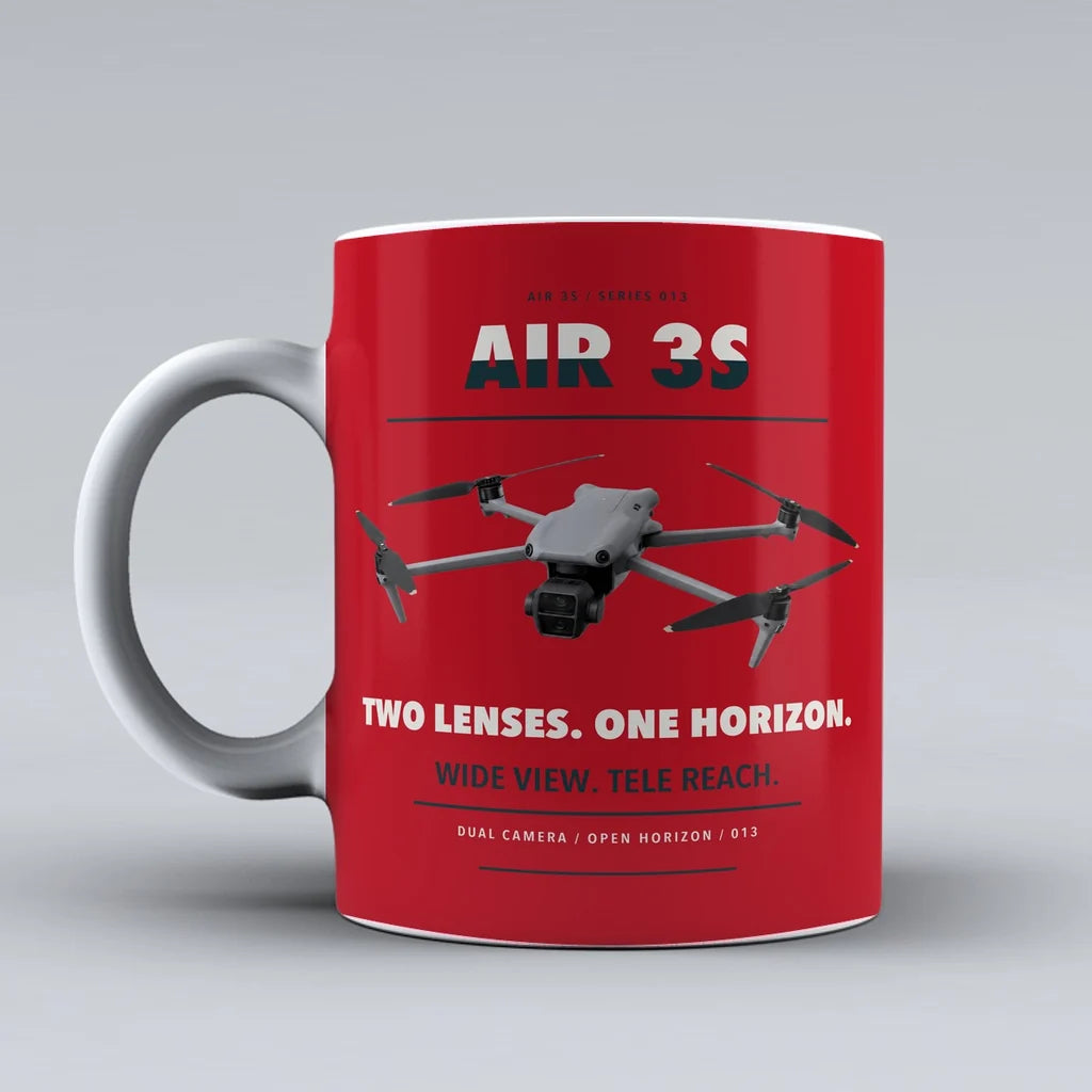 Air 3S Mug design on red dji
