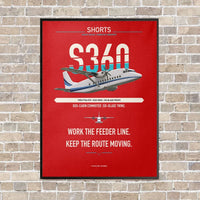 Thumbnail for Shorts 360-300 vertical canvas print - framed - red background