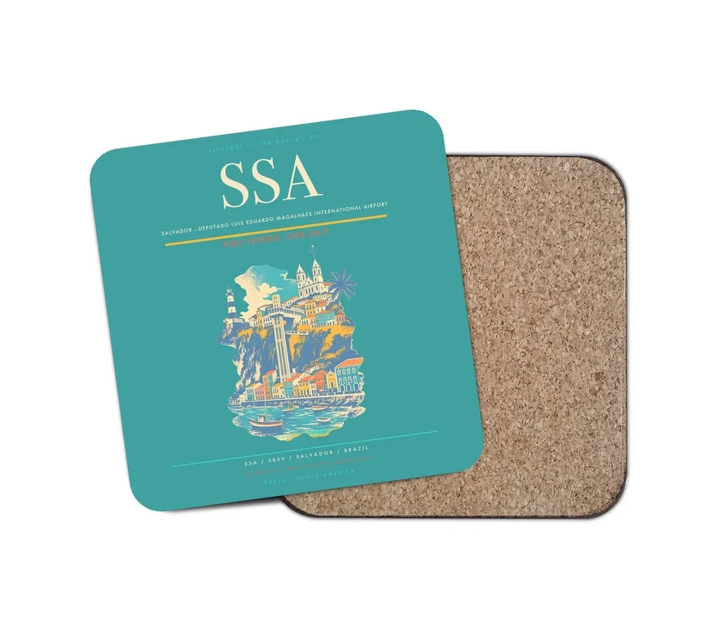 Salvador - Deputado Luis Eduardo Magalhaes International Airport SSA Coaster 1-Piece - Turquoise