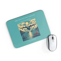 Thumbnail for VINTAGE G4441 - The Moonpath Takeoff - Designed Mouse Pads design on turquoise rectangle