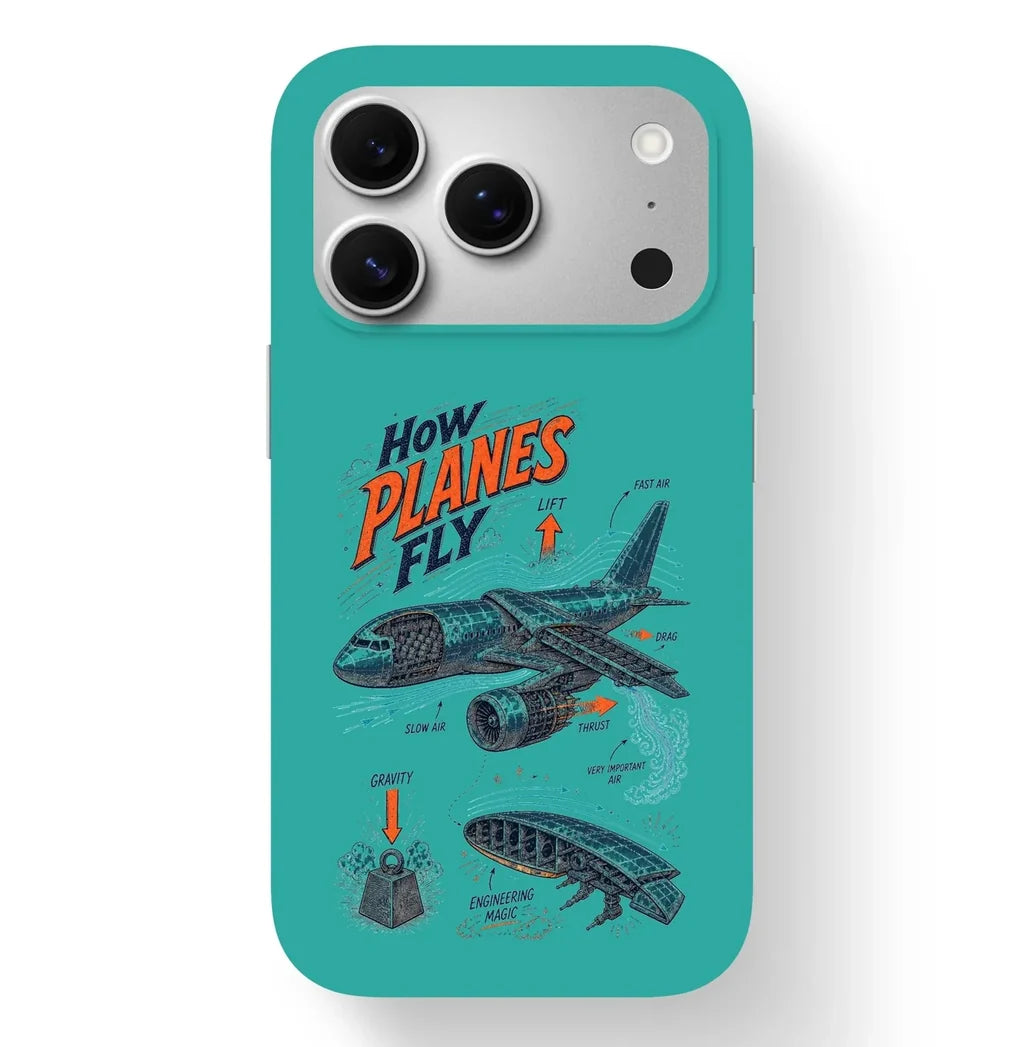 SIGNAL 616 - How Planes Fly V2 - MagSafe iPhone 17 Pro design on turquoise magsafe iphone 17 pro