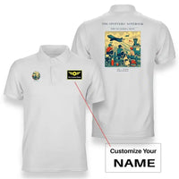 Thumbnail for VINTAGE G4384 - The Spotters' Notebook - Double-Side Polo T-Shirt design on white+name