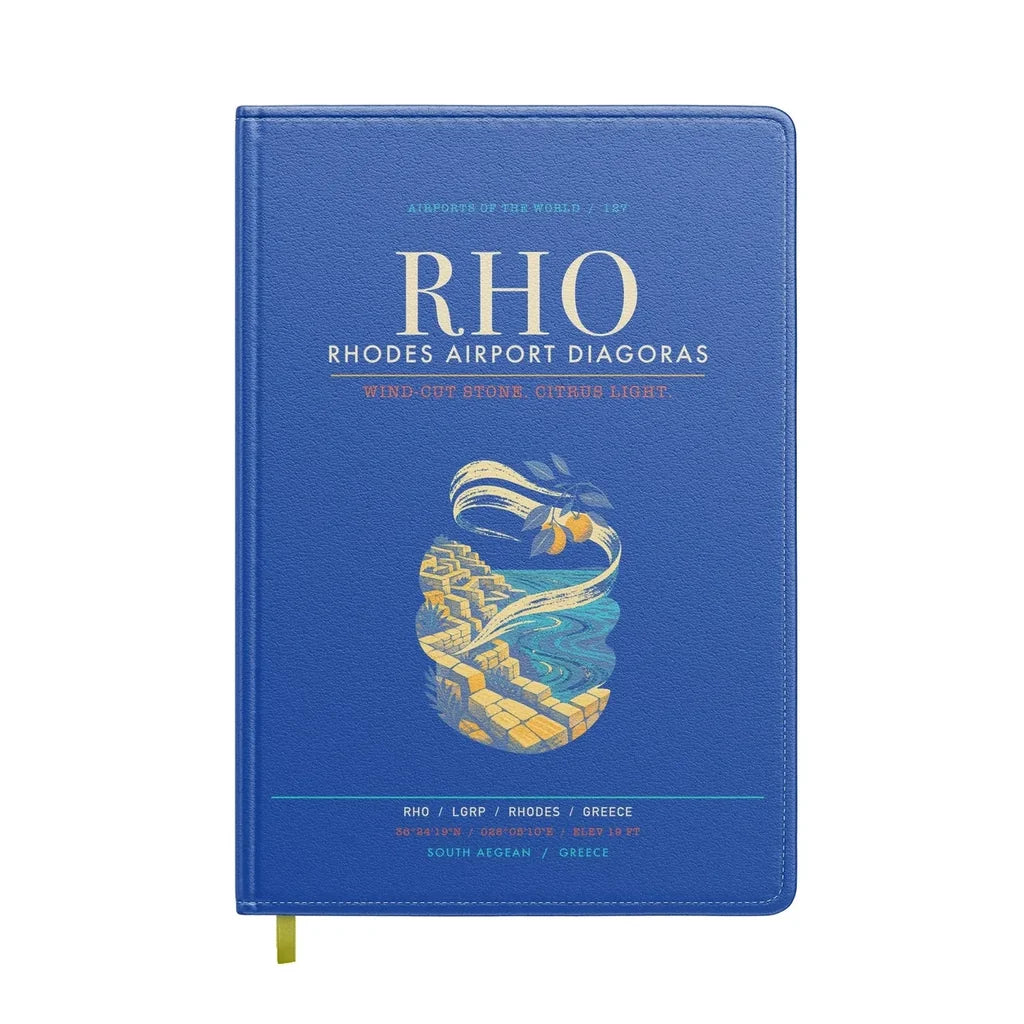 Rhodes Airport Diagoras RHO - Meltemi Citrus Stone Loom - Blue