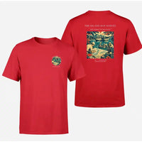 Thumbnail for VINTAGE G4209 - The Island Hop Survey - Double-Side T-Shirt design on red double side t shirt