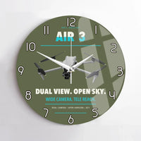 Thumbnail for DJI Air 3 design on green army no frame wall clock