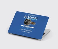 Thumbnail for PASSPORT design on blue MacBook case