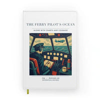 Thumbnail for VINTAGE G4368 - The Ferry Pilot's Ocean - Designed Notebooks design on white