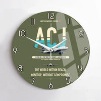 Thumbnail for Airbus ACJ330neo / exact ACJ330-800 design on green army no frame wall clock