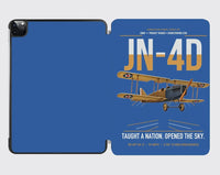 Thumbnail for Curtiss JN-4D Jenny design on blue ipad tablet case
