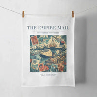 Thumbnail for VINTAGE G4073 - The Empire Mail - Designed Towels design on white