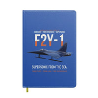 Thumbnail for F2Y-1 Sea Dart Supersonic from the Sea design on blue notebook
