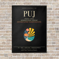 Thumbnail for Punta Cana International Airport PUJ - Canvas Framed - Black
