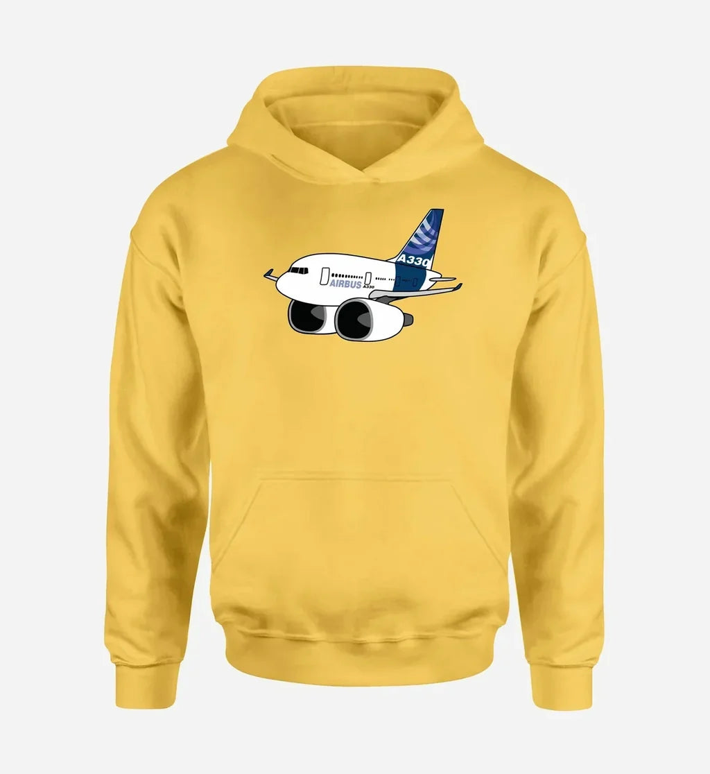 Cartoon Airbus A330 - Yellow