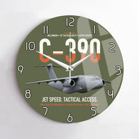 Thumbnail for C-390 Millennium design on green army no frame wall clock
