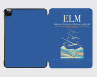 Thumbnail for Elmira Corning Regional Airport (ELM) design on blue ipad tablet case