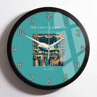 Thumbnail for VINTAGE G4134 - The First Widebody - Designed Wall Clocks design on turquoise framed