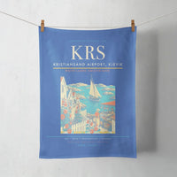 Thumbnail for Kristiansand Airport, Kjevik (KRS) design on blue towel