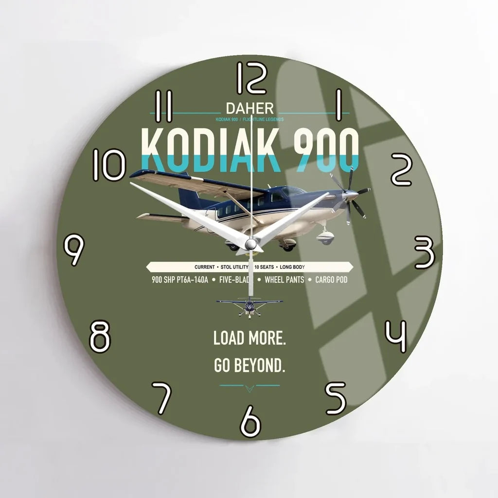 Daher Kodiak 900 design on green army no frame wall clock