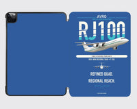 Thumbnail for Avro RJ100 design on blue ipad tablet case
