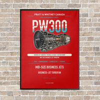Thumbnail for PW300 vertical canvas print - framed - red background