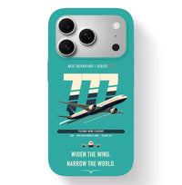 Thumbnail for Boeing 777-9 design on turquoise magsafe iphone case