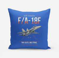 Thumbnail for F-A-18F Super Hornet design on blue pillow