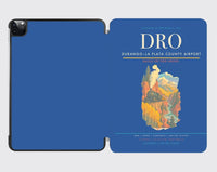 Thumbnail for Durango–La Plata County Airport (DRO) design on blue ipad tablet case