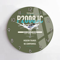 Thumbnail for Tecnam P2008JC NG design on green army no frame wall clock