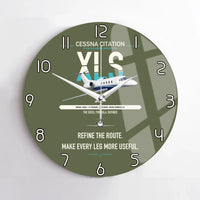 Thumbnail for Cessna Citation XLS design on green army no frame wall clock