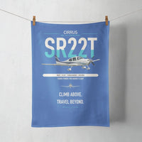 Thumbnail for Cirrus SR22T design on blue towel