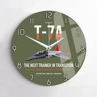 Thumbnail for T-7A Red Hawk design on green army no frame wall clock