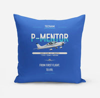 Thumbnail for Tecnam P-Mentor design on blue pillow