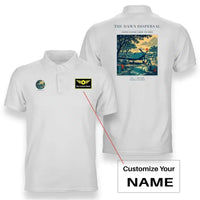 Thumbnail for VINTAGE G4531 - The Dawn Dispersal - Double-Side Polo T-Shirt design on white+name
