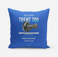 Thumbnail for TRENT 700 design on blue pillow